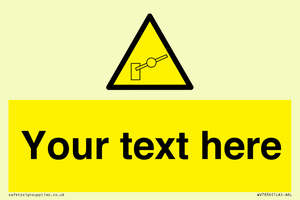 Custom warning barrier